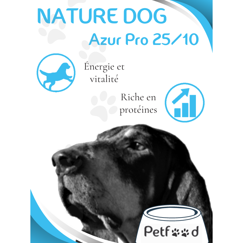 Croquettes Azur Pro 25/10 Nature Dog 15kg