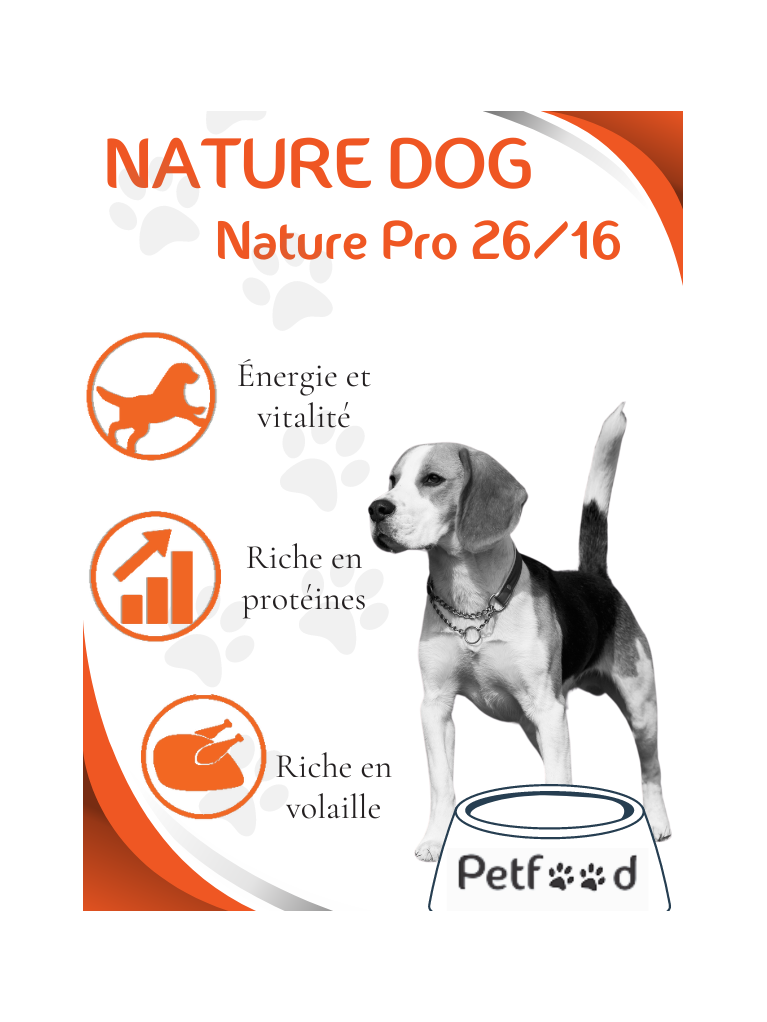 Croquettes Nature Pro 26/16 Nature Dog 15kg