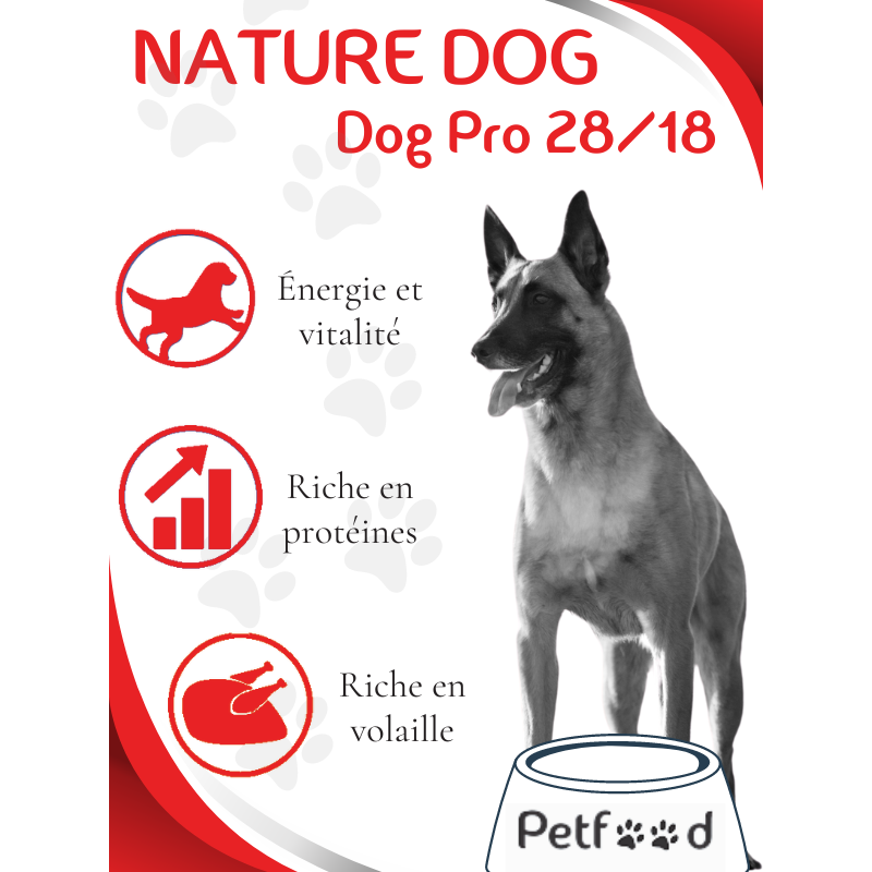 Croquettes Dog Pro 28/18 Nature Dog 15kg