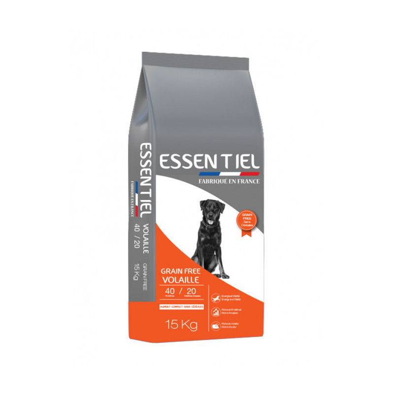 Croquettes Essentiel Grain Free Volaille 40/20 Nature Dog