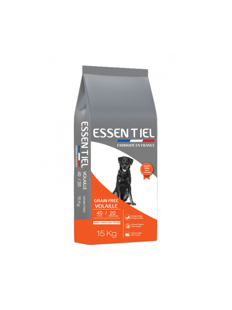 Croquettes Essentiel Grain Free Volaille 40/20 Nature Dog