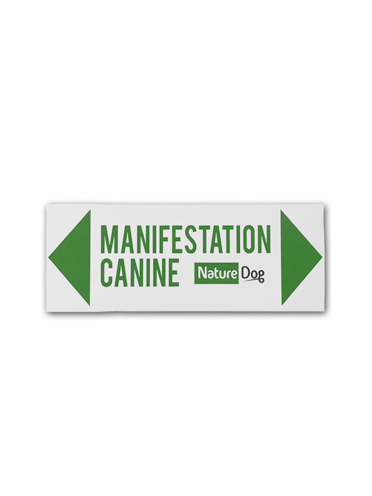 Panneau 'Manifestation Canine' Nature Dog