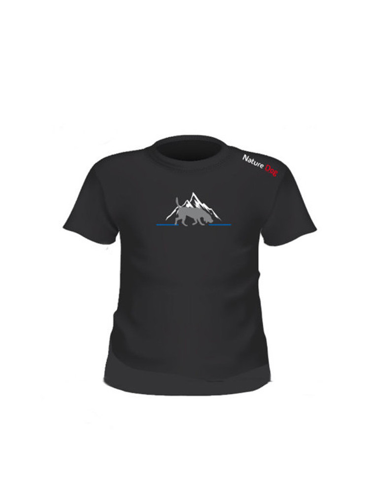 T-shirt montagne logo épaule homme Nature Dog